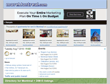Tablet Screenshot of moremontreal.com